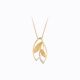 Double Leaf Diamond Pendant
