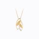 Double Leaf Diamond Pendant